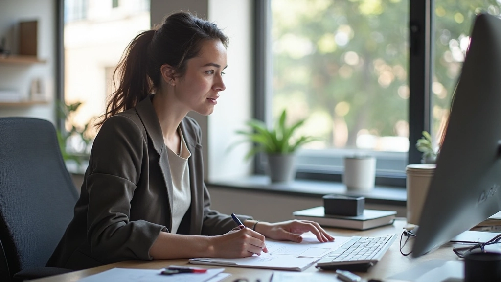 Profissional de design trabalhando em interface responsiva multi-dispositivo